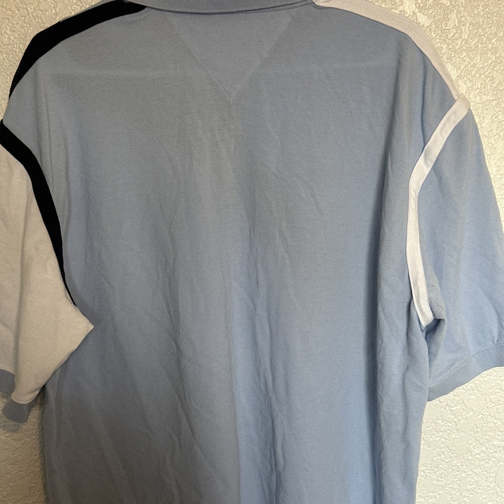 Vintage Tommy Hilfiger Shirt Y2K Rugby Diagonal Stripe Polo Men's L Color block - Picture 8 of 10